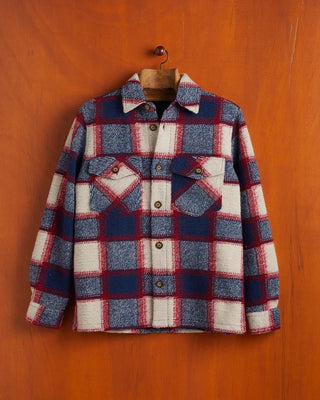 Portuguese Flannel Nyc Thick Flannel Overshirt Red FW23