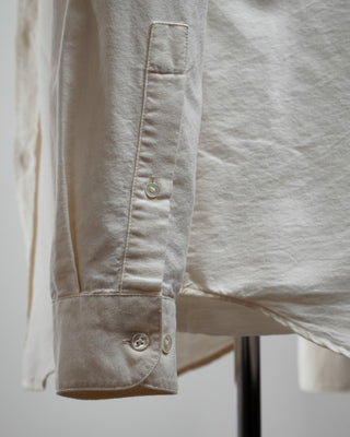 Portuguese Flannel Belavista Slightly Off White Oxford Shirt Off White  4