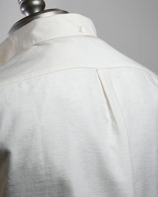 Portuguese Flannel Belavista Slightly Off White Oxford Shirt Off White  5