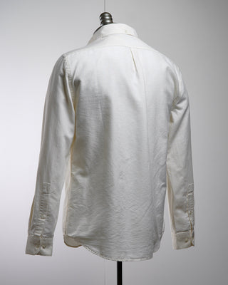 Portuguese Flannel Belavista Slightly Off White Oxford Shirt Off White  6