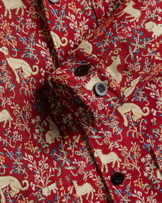 Portuguese Flannel Hall Tapestry Labura Shirt Jacket Red 10