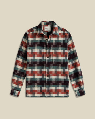 Portuguese Flannel Wool La Paz Collab Chunky Overshirt Multi 1