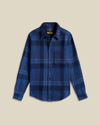 Portuguese Flannel Oversized Plaid Upper Overshirt Blue 1