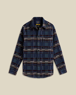 Portuguese Flannel Wool Virgo Ii Chunky Overshirt Blue 1