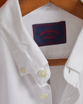 Portuguese Flannel Belavista Off White Cotton Button Down Shirt White SS24 2