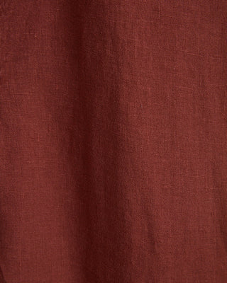 Portuguese Flannel 100% Linen Bordeaux Camp Collar Shirt Bordeaux SS24 3