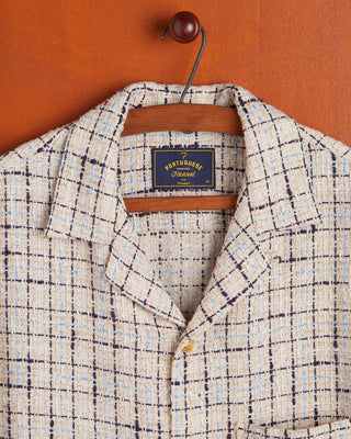 Portuguese Flannel Timber Camp Collar Shirt Cream SS24 3