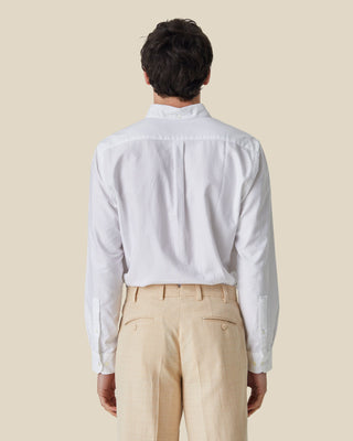 Belavista Off White Cotton Button Down Shirt
