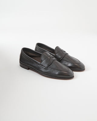 Berwick Unlined Pebbled Leather Flex Loafers Chocolate 514