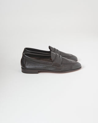 Berwick Unlined Pebbled Leather Flex Loafers Chocolate 515