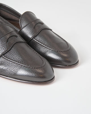 Berwick Unlined Pebbled Leather Flex Loafers Chocolate 516