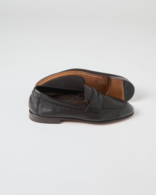 Berwick Unlined Pebbled Leather Flex Loafers Chocolate 520