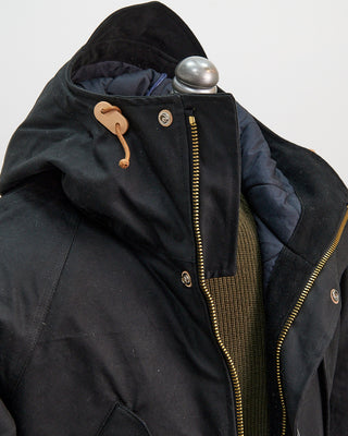 Ceccarelli 7031 Wx Iconic Fisherman Waxed Parka Black  6