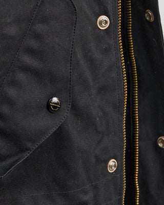 Ceccarelli 7031 Wx Iconic Fisherman Waxed Parka Black  7