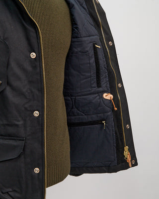 Ceccarelli 7031 Wx Iconic Fisherman Waxed Parka Black  8