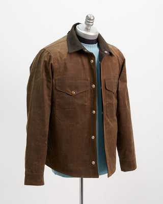 Manifattura Ceccarelli 7073 Wx Heavy Waxed Shirt Jacket Tan  Brown