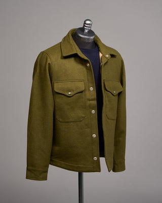 Manifattura Ceccarelli 7083 Qr Wool Heavy Shirt Green 1