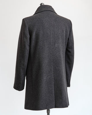 HiSo Charcoal Wool  Cashmere Hybrid Topcoat Charcoal 