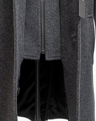 HiSo Charcoal Wool  Cashmere Hybrid Topcoat Charcoal  4