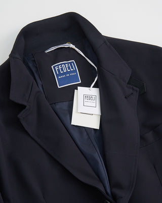Fedeli Flex Hybrid Shell Blazer Navy 1 1