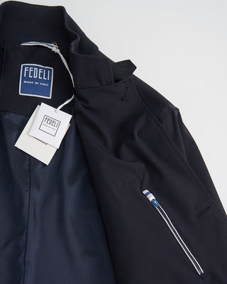 Fedeli Flex Hybrid Shell Blazer Navy 1 5