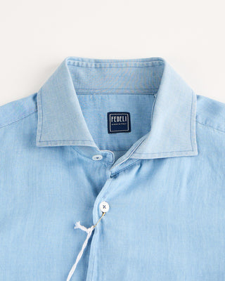 Fedeli Sean Denim Shirt Light Blue 11 1709