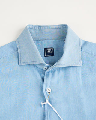 Fedeli Sean Denim Shirt Light Blue 1 1580