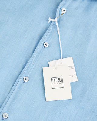 Fedeli Sean Denim Shirt Light Blue 2 1579