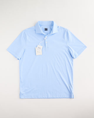 Fedeli Zero Tech Jersey Polo Light Blue 1813