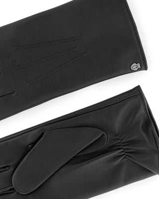 Roeckl Coburg Touchscreen Lined Black Leather Gloves Black FW23 3