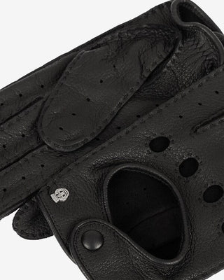 Roeckl Toronto Unlined Black Leather Driving Gloves Black FW23