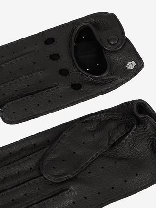 Roeckl Toronto Unlined Black Leather Driving Gloves Black FW23 2