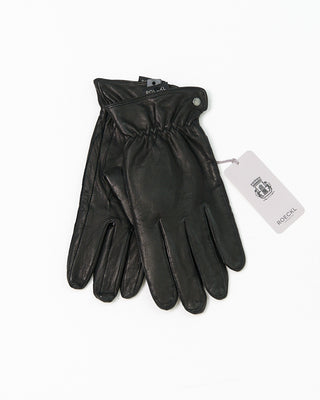 Roeckl Detroit Fleece Lined Black Leather Gloves Black