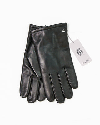 Roeckl Montauk Cashmere Lined Black Leather Gloves Black 