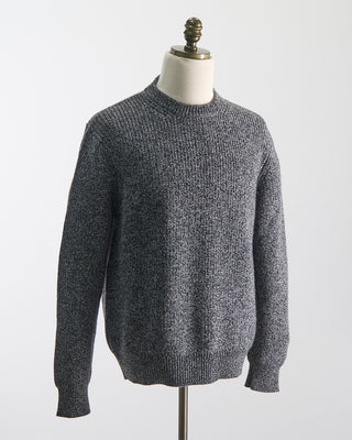 Piacenza 1733 Girocollo Punto Pannocchia Crewneck Sweater Black  White