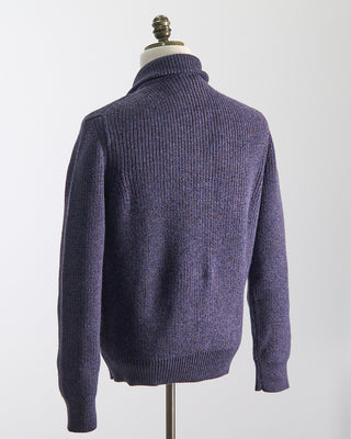 Piacenza 1733 Full Zip Sweater Jacket With Pockets Purple  2