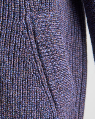 Piacenza 1733 Full Zip Sweater Jacket With Pockets Purple  6