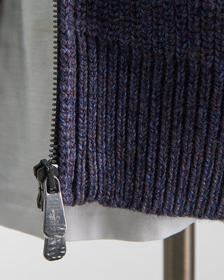 Piacenza 1733 Full Zip Sweater Jacket With Pockets Purple  7