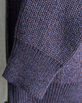 Piacenza 1733 Full Zip Sweater Jacket With Pockets Purple  9