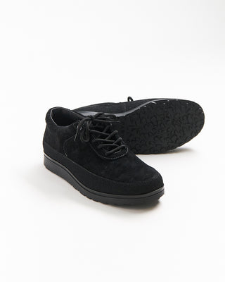 Tarvas Suede Explorer Shoes With Mudguard Black 366