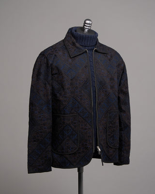 Kardo Amardeep Indigo Khadi Cotton Jacket Indigo 2 5110