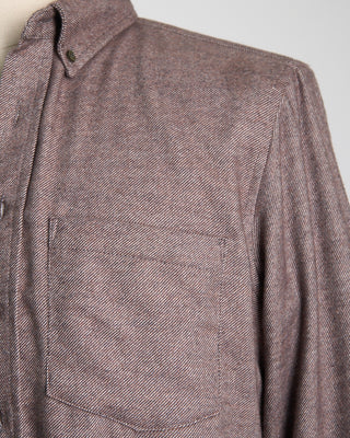 Outclass Hazel Twill Flannel Shirt Hazel 756