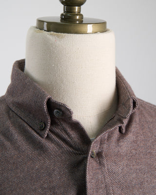 Outclass Hazel Twill Flannel Shirt Hazel 760