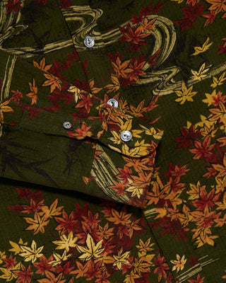 Outclass Autumn Corduroy Easy Shirt Orange 121 4746