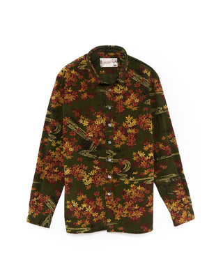 Outclass Autumn Corduroy Easy Shirt Orange 9 4744