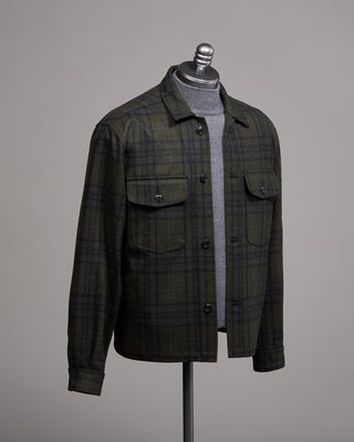 Outclass Hunter Plaid Camp Shirt Green 2 5231