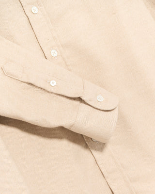 Outclass Tan Twill Flannel Classic Shirt Tan 12 4754