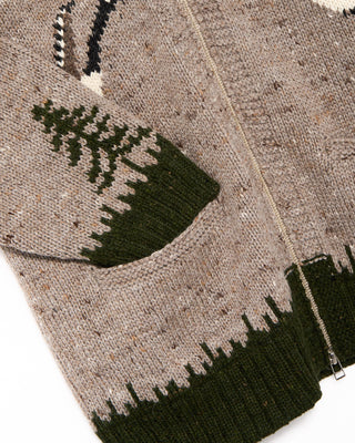 Outclass Goose Motif Zip Cardian Multi 10 4925