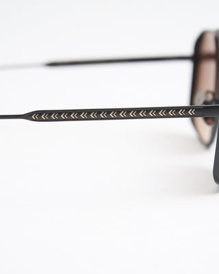 John Varvatos Eyewear Matte Black Metal Frame SJV563 Sunglasses Black 