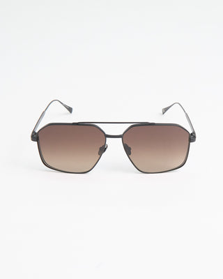 John Varvatos Eyewear Matte Black Metal Frame SJV563 Sunglasses Black  1